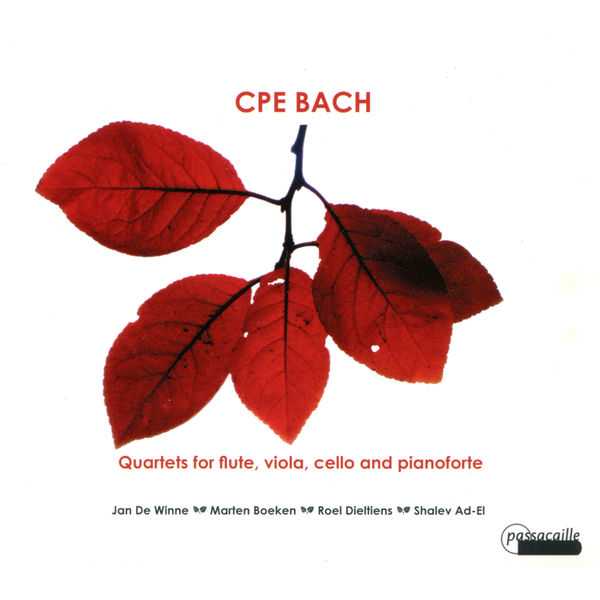 C.P.E. Bach - Quartets for Flute, Viola, Cello and Pianoforte (FLAC)