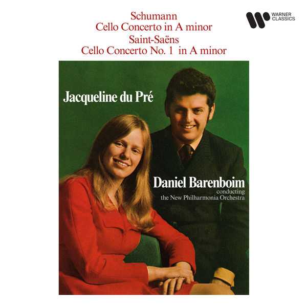Jacqueline du Pré, Daniel Barenboim: Schumann - Cello Concerto in A Minor, Saint-Saëns - Cello Concerto No. 1 in A Minor (24/192 FLAC)