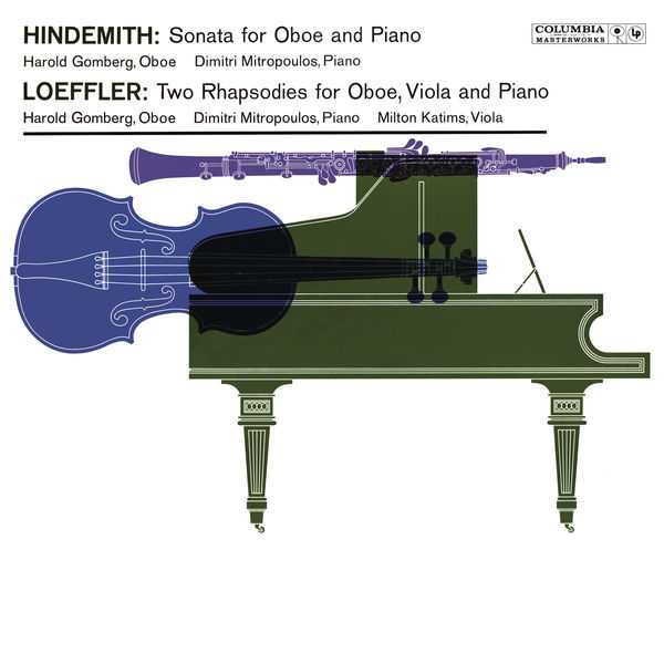 Mitropoulos: Hindemith - Sonata for Oboe and Piano; Loeffler - Two Rhapsodies for Oboe, Viola and Piano (24/192 FLAC)