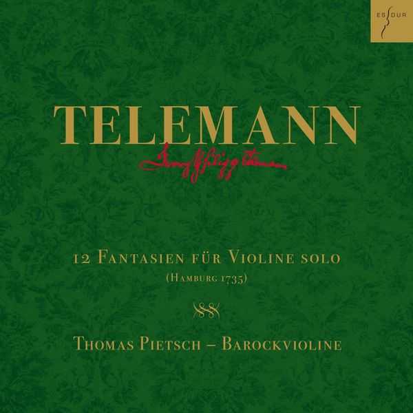 Thomas Pietsch: Telemann - 12 Fantasien für Violine Solo. Hamburg 1735 (24/96 FLAC)