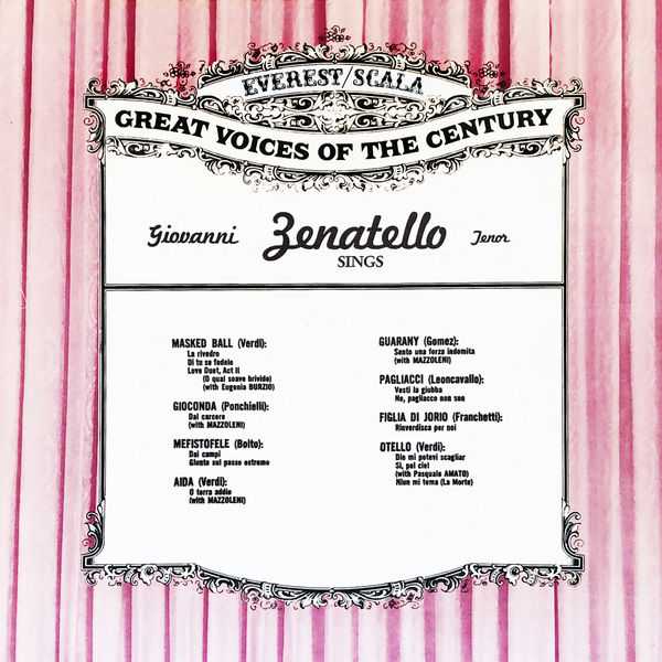 Giovanni Zenatello Sings (24/96 FLAC)