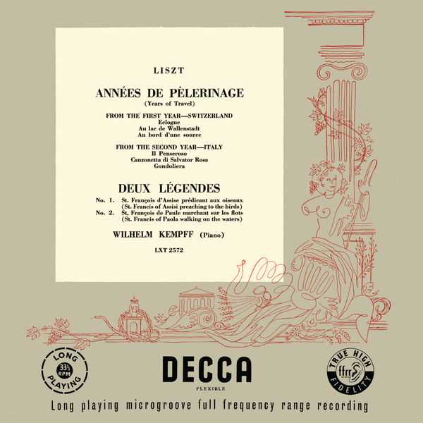 Kempff: Liszt - Années de Pèlerinage, Deux Légendes (FLAC)
