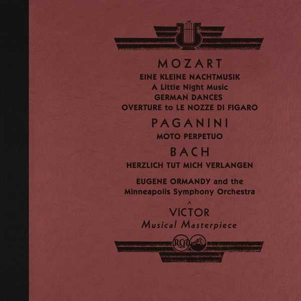 Ormandy: Mozart - Eine Kleine Nachtmusik, German Dances; Paganini - Moto Perpetuo; Bach - Herzlich Tut mich Verlangen (24/96 FLAC)