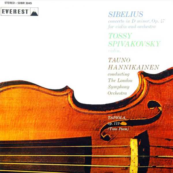 Spivakovsky, Hannikainen: Sibelius - Violin Concerto in D Minor, Tapiola (24/192 FLAC)