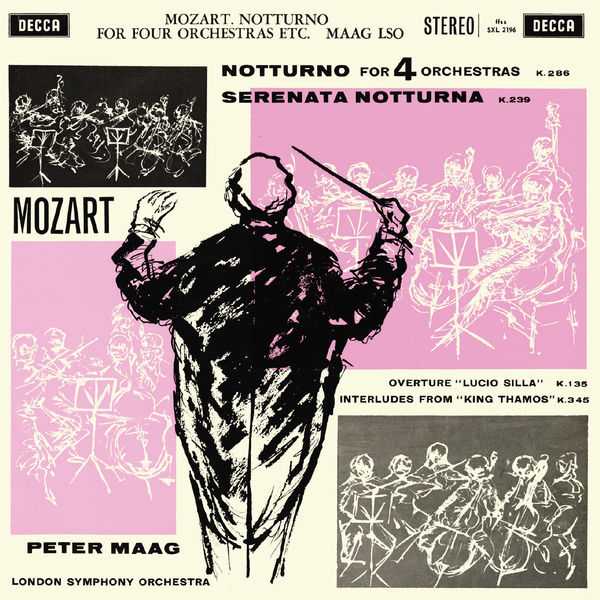 Maag: Mozart - Notturno for 4 Orchestras, Serenata Notturna, "Lucio Silla" Overture, Interludes from "King Thamos" (FLAC)