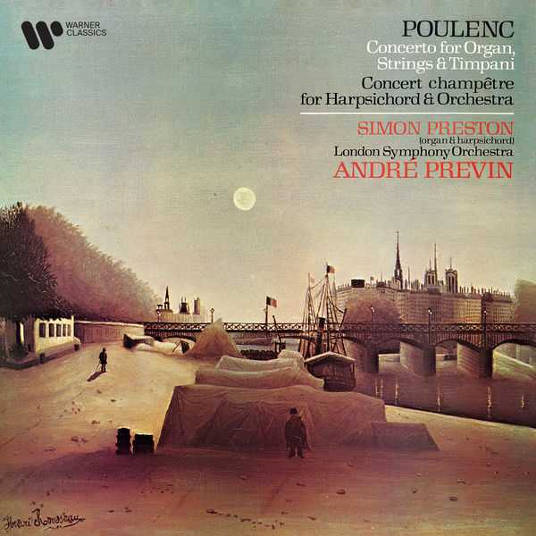 Preston, Previn: Poulenc - Concerto for Organ, Strings & Timpani, Concert Champêtre for HArpsichord & Orchestra (FLAC)