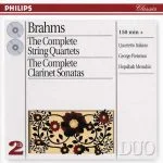 Quartetto Italiano, George Pieterson, Hepzibah Menuhin: Brahms - The Complete String Quartets, The Complete Clarinet Sonatas (FLAC)
