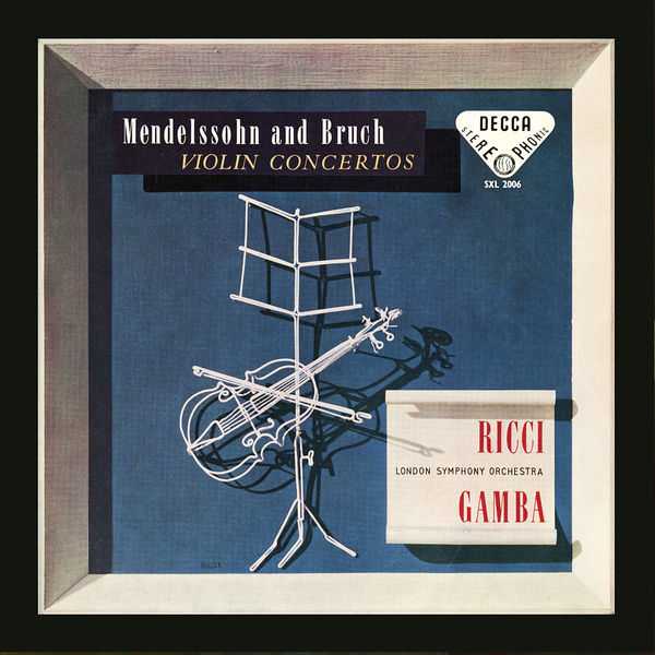 Ricci, Gamba: Mendelssohn - Violin Concerto; Bruch - Violin Concerto no.1 (FLAC)