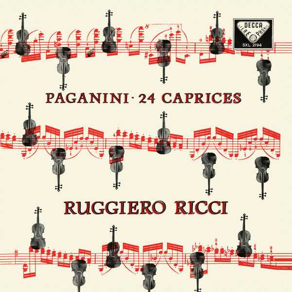 Ricci: Paganini - Caprices for Solo Violin. 1959 Stereo Recording (FLAC)