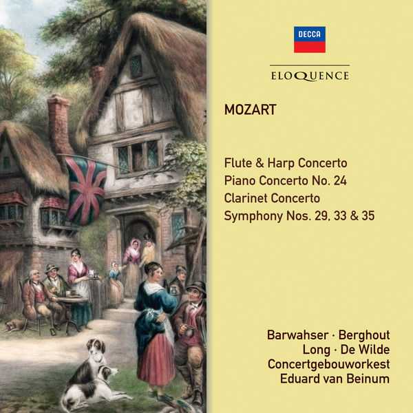 Beinum: Mozart - Flute & Harp Concerto, Piano Concerto no.24, Clarinet Concerto, Symphony no.29, 33 & 35 (FLAC)