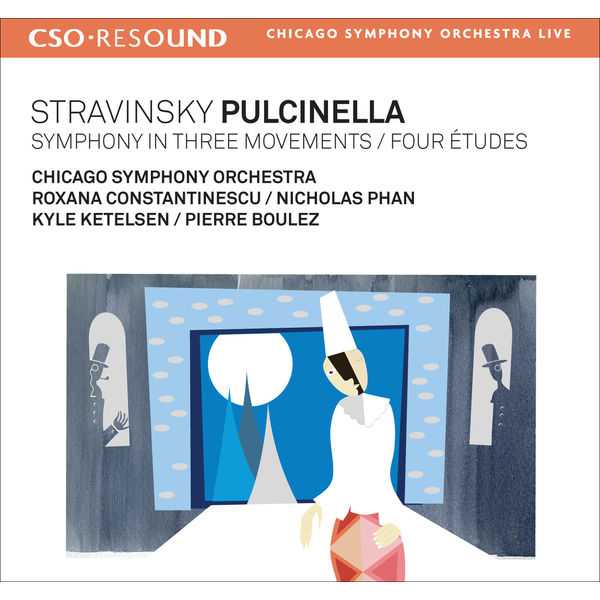 Bouilez: Stravinsky - Pulcinella, Symphony in Three Movements, Four Études (FLAC)