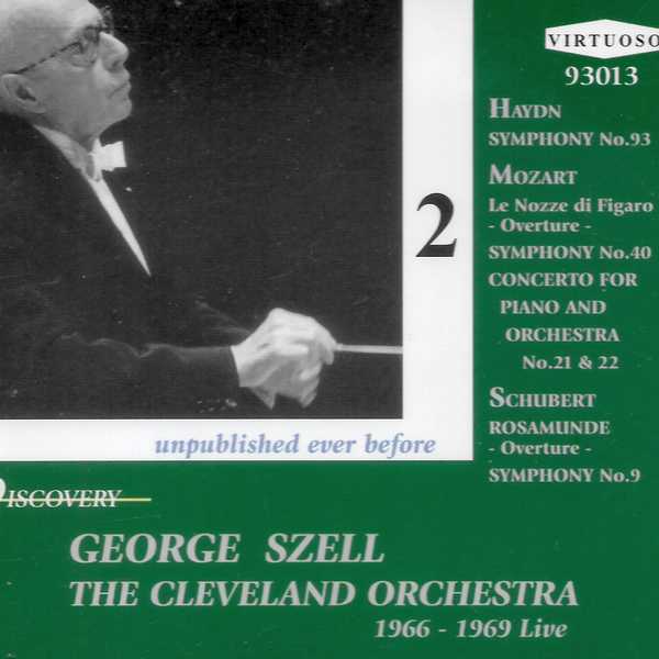 Szell: Haydn - Symphony no.93; Mozart - Le Nozze di Figaro, Symphony no.40, Concerto for Piano and Orchestra no.21 & 22; Schubert - Rosamunde Overture, Symphony no.9 1966-1969 Live (FLAC)