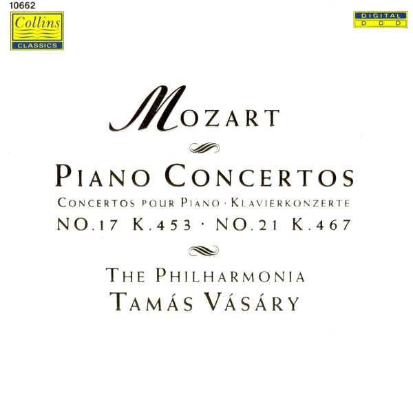 Tamás Vásáry: Mozart - Piano Concertos no.17 K.453 & no.21 K.467 (FLAC)