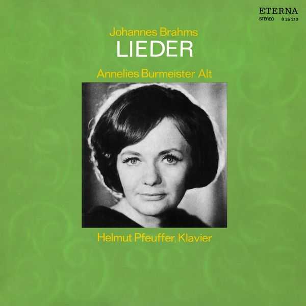 Annelies Burmeister, Helmut Pfeuffer: Brahms - Lieder (FLAC)