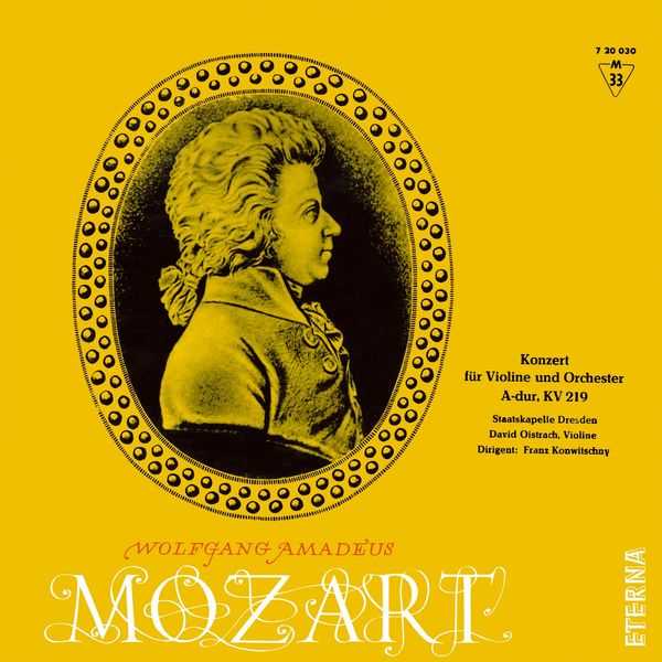 Oistrakh, Konwitschny: Mozart - Konzert für Violine und Orchester A-Dur KV 219 (FLAC)