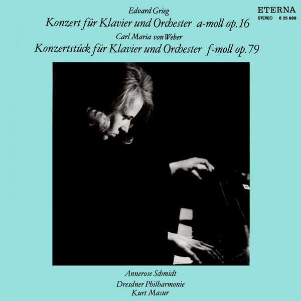 Annerose Schmidt, Kurt Masur: Grieg - Klavierkonzert op.16; Weber - Konzertstück op.79 (FLAC)