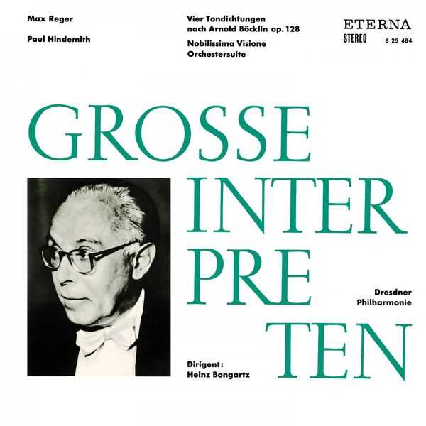 Bongartz: Reger - Vier Tondichtungen nach Arnold Böcklin op.128; Hindemith - Nobilissima Visione (FLAC)