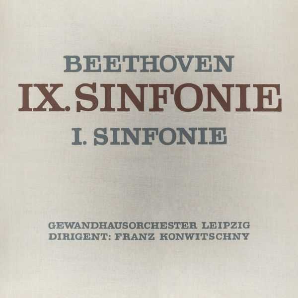Konwitschny: Beethoven - Sinfonie no.9 & 1 (24/44 FLAC)