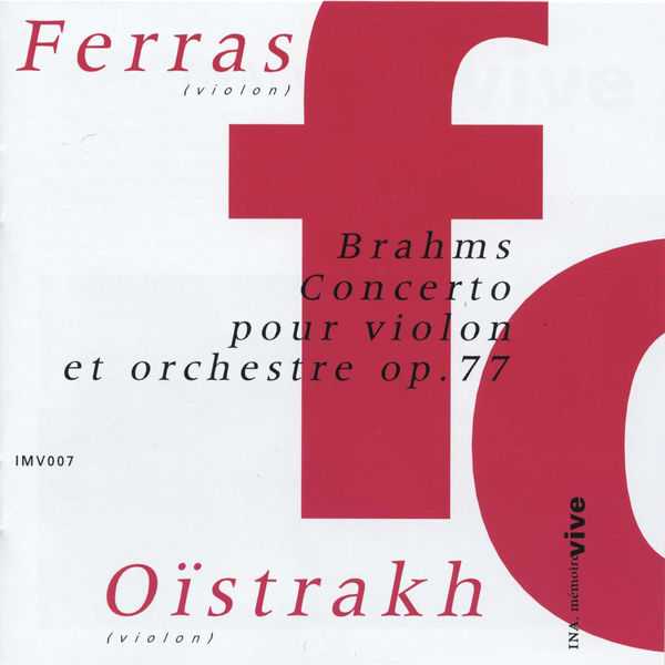 Ferras, Oistrakh: Brahms - Concerto pour Violon et Orchestre op.77 (FLAC)