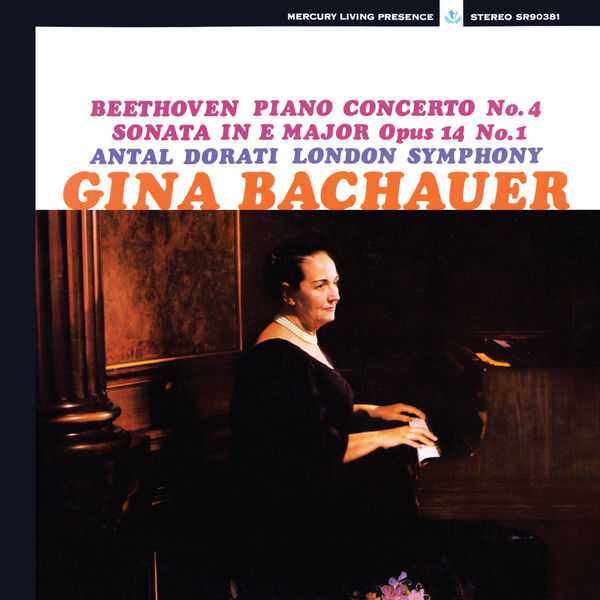 Gina Bachauer: Beethoven - Piano Concerto no.4, Piano Sonata no.9 (FLAC)