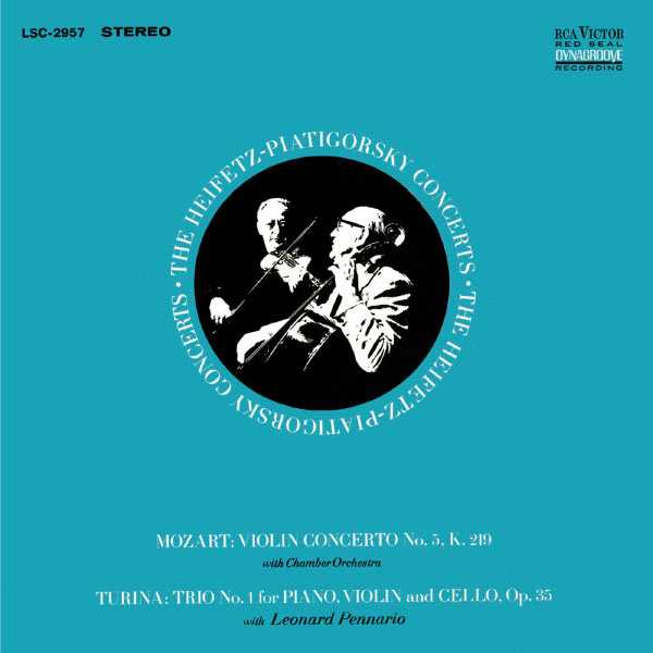 The Heifetz-Piatigorsky Concerts: Mozart - Violin Concerto no.5 K.219; Turina: Trio no.1 op.35 (FLAC)