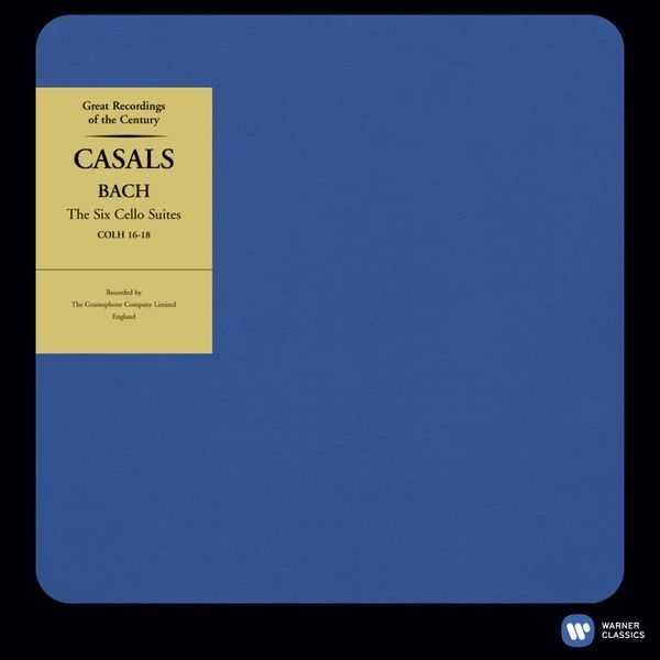 Pablo Casals: Bach - Cello Suites (FLAC)