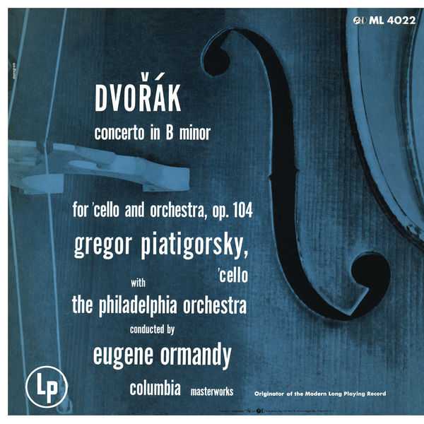 Piatigorsky, Ormandy: Dvorák - Cello Concerto in B Minor op.104; Bruch - Kol Nidrei op.47 (24/96 FLAC)