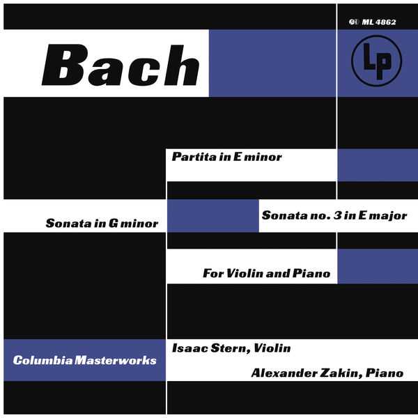 Stern, Zakin: J.S. Bach - Violin Sonatas E Minor and E Major; C.P.E. Bach - Violin Sonata in G Minor H.542 (FLAC)