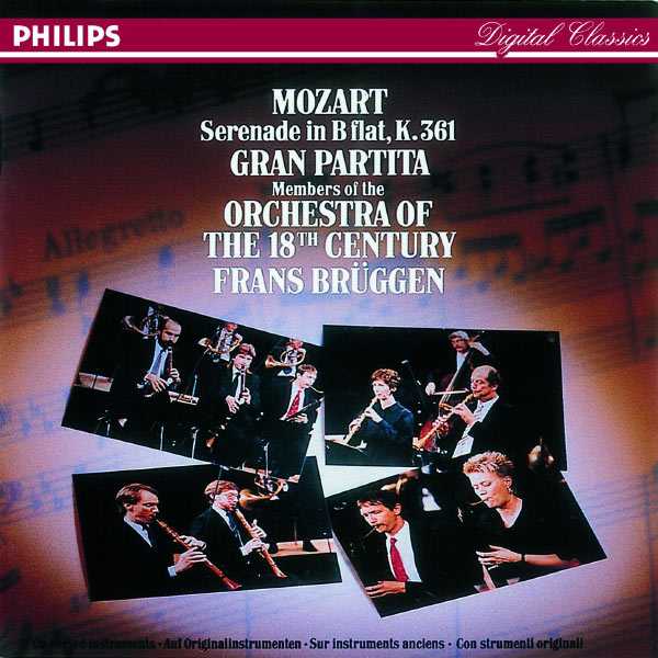 Brüggen: Mozart - Serenade no.10 K.361 "Gran Partita" (FLAC)