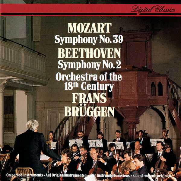 Brüggen: Mozart - Symphony no.39; Beethoven - Symphony no.2 (FLAC)
