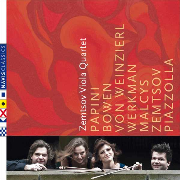 Zemtsov Viola Quartet: Papini, Bowen, von Weinzierl, Malcys, Zemtsov, Piazzolla (FLAC)