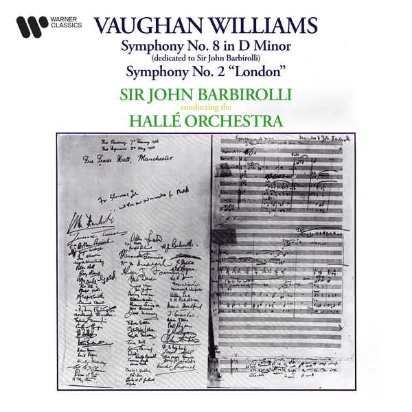 Barbirolli: Vaughan Williams - Symphony no.8 in D Minor, Symphony no.2 "London" (24/192 FLAC)