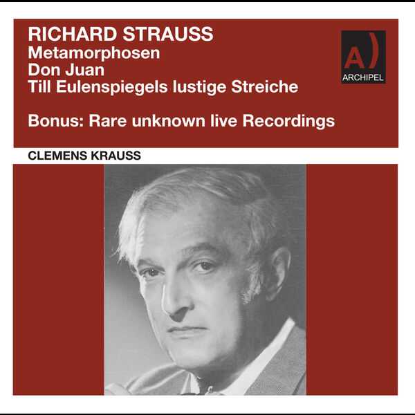 Krauss: Strauss - Metamorphosen, Don Juan, Till Eulenspiegels Lustige Streiche. Bonus: Rare Unknown Live Recordings (24/96 FLAC)