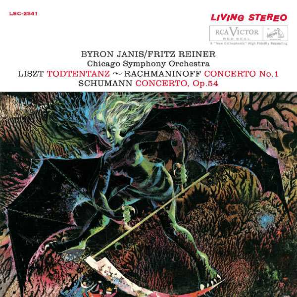 Byron Janis, Fritz Reiner: Liszt - Totentanz, Rachmaninov - Concerto no.1, Schumann - Concerto op.54 (FLAC)