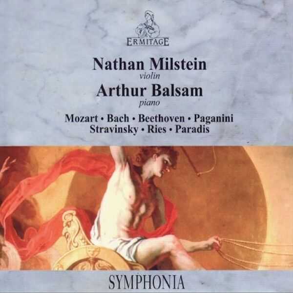 Nathan Milstein, Arthur Balsam: Mozart, Bach, Beethoven, Paganini, Stravinsky, Ries, Paradis (FLAC)