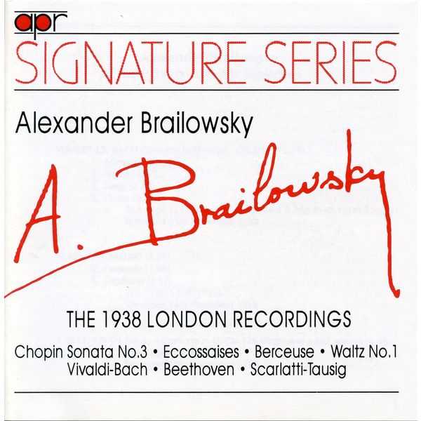 Alexander Brailowsky - The 1938 London Recordings (FLAC)
