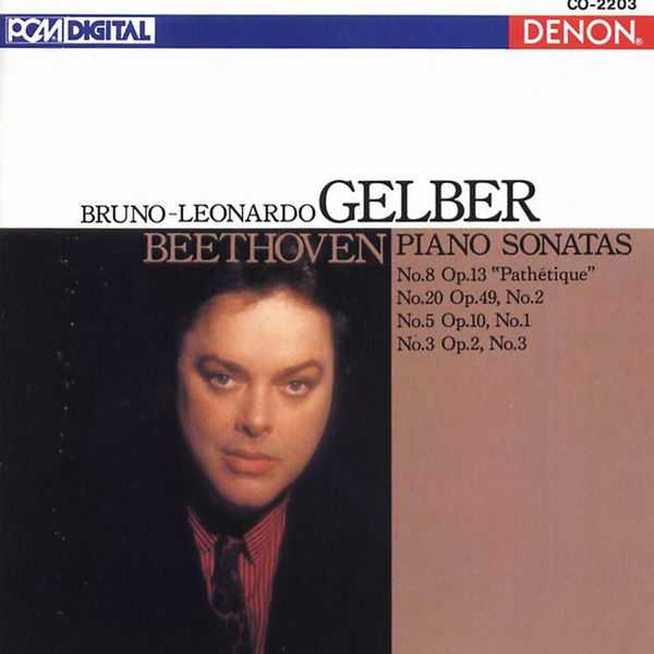 Gelber: Beethoven - Piano Sonatas no.3, 5, 8, 20 (FLAC)