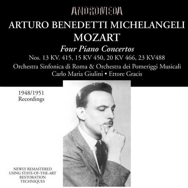 Arturo Benedetti Michelangeli: Mozart - Four Piano Concertos (FLAC)