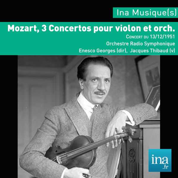 Georges Enesco: Mozart - 3 Concertos pour Violon et Orch. (FLAC)