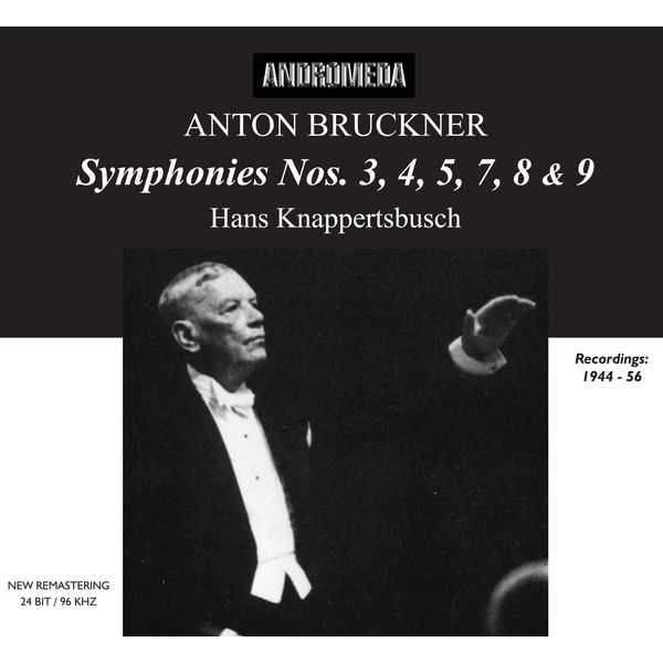 Knappertsbusch: Bruckner - Symphonies no.3, 4, 5, 7, 8 & 9 (FLAC)