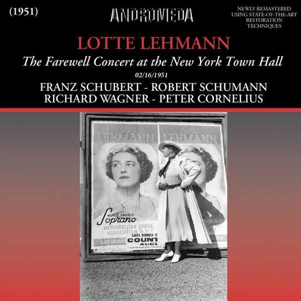 Lotte Lehmann - The Farewell Concert at the New York Town Hall (FLAC)