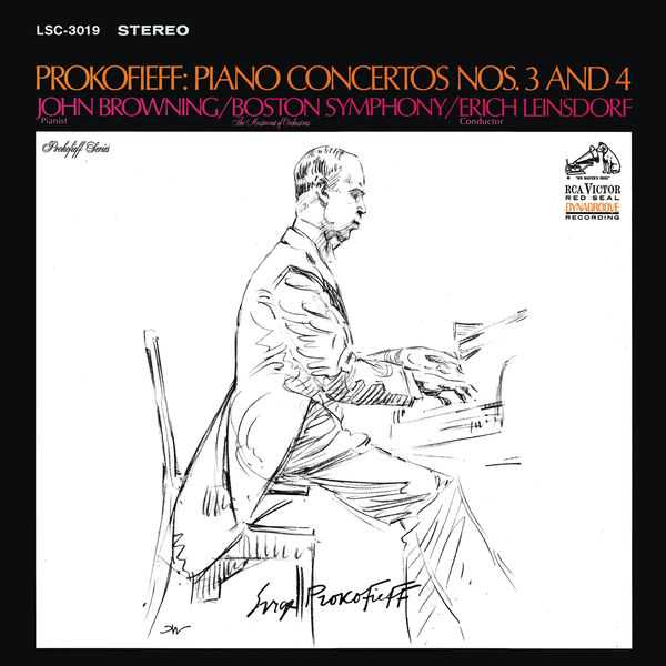 Browning, Leinsdorf: Prokofiev - Piano Concerto no.3 and 4 (FLAC)
