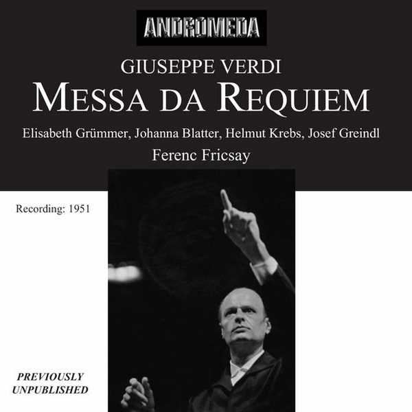 Ferenc Fricsay: Verdi - Requiem, Quattro Pezzi Sacri (FLAC)