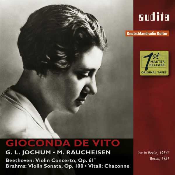 Gioconda de Vito: Beethoven - Violin Concerto; Brahms - Violin Sonata no.2; Vitali - Chaconne (FLAC)