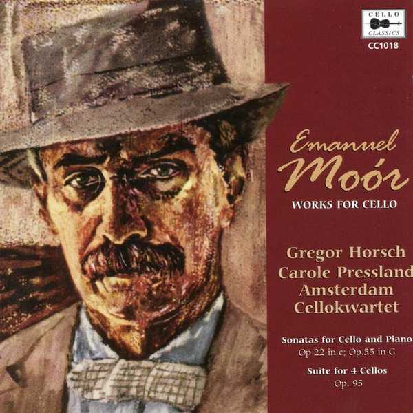 Gregor Horsch, Carole Presland, Amsterdam Cello Quartet: Emanuel Moór - Works for Cello (FLAC)