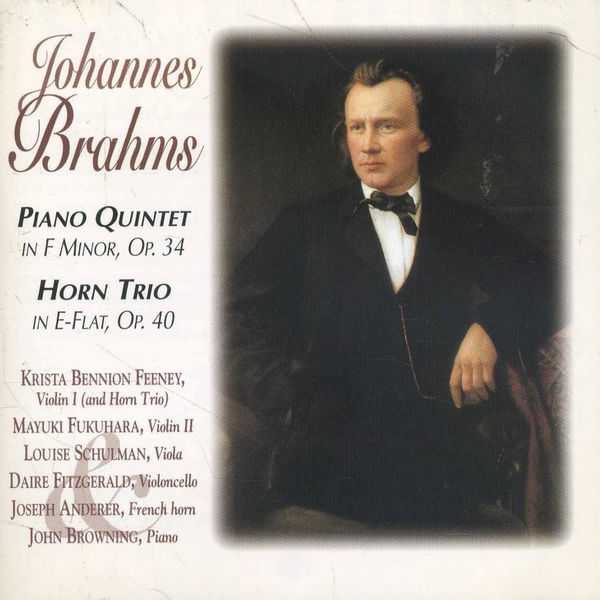 John Browning, St. Luke's Chamber Ensemble: Brahms - Piano Quintet op.34, Horn Trio op.40 (FLAC)