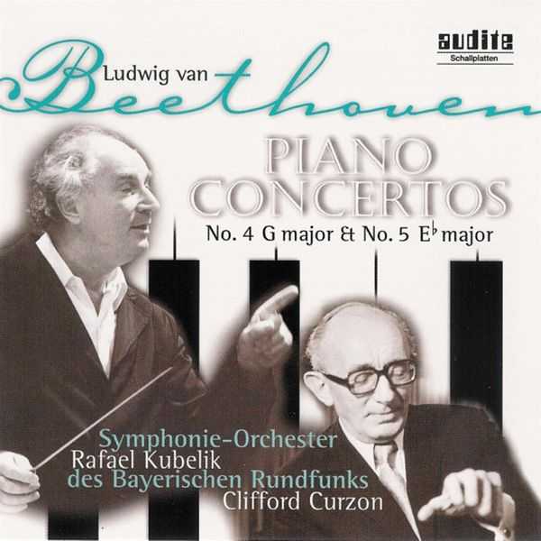 Kubelik, Curzon: Beethoven - Piano Concertos no.4 & 5 (FLAC)