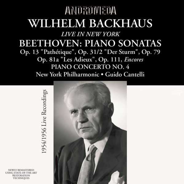 Wilhelm Backhaus Live in New York: Beethoven - Piano Sonatas (FLAC)