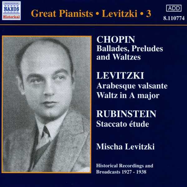 Great Pianists: Levitzki - Complete Recordings vol.3 (FLAC)