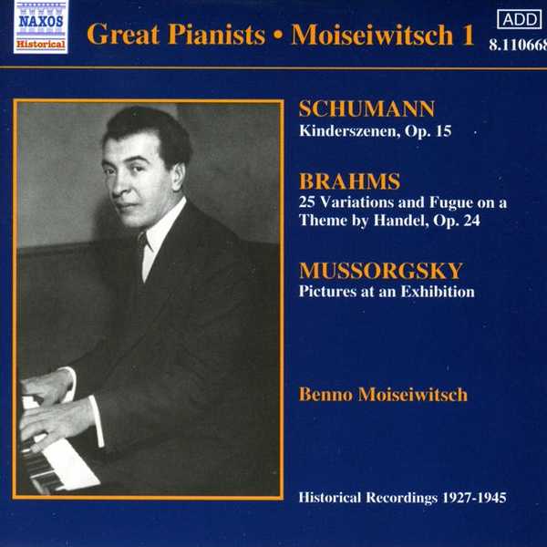 Great Pianists: Moiseiwitsch vol.1 (FLAC)